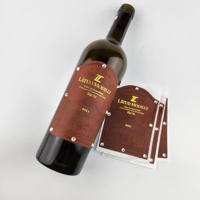 Geweven Voel PU Lederen Logo Tags Gepersonaliseerd Wijnlabel Sticker Lederen Handgemaakte Tags