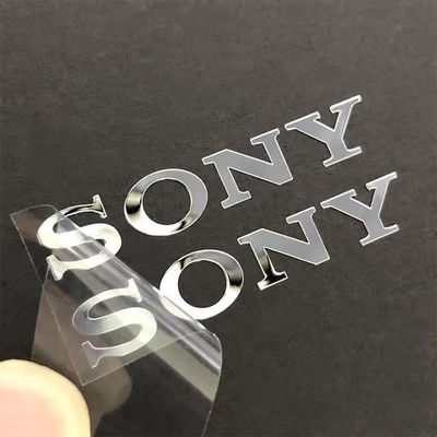 3d geïmprimeerde metaal overdrachtsticker UV overdrachtsticker label waterdichte overdrachtstickers