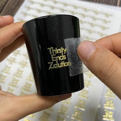 kopen Nieuwe trend Gekleurde Sticker Matte Zwarte Gekleurde Sticker Labels voor Kaars Parfum online manufacture