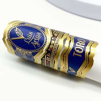 kopen Custom Logo Cigar Label with Full-automatic Production and Customized Shape for Premium Branding online manufacture
