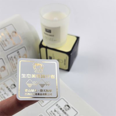 Goede prijs Goudfolie Kleefmerk Kaarsetiket Druk Aromatherapie Jar Etiketten Kaars Verpakking online