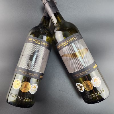 Goede prijs Holografisch dynamisch wijn Custom Sticky Labels Printing Business Sticky Labels ODM online