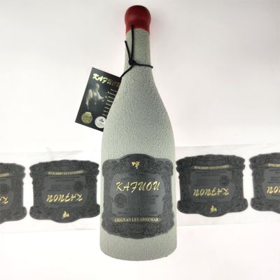 Goede prijs Geïnspireerde Custom PU Leather Labels Gold Foil OEM Handmade Tags Leer voor wijnflessen online