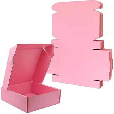 Goede prijs Roze merkverpakkingsdozen milieuvriendelijke kraftwitte gedrukte kartonnen dozen online