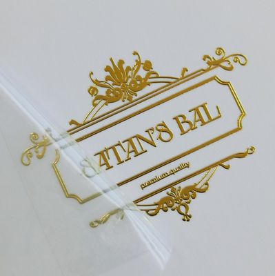 Goede prijs Op maat gedrukte kaarslabels met UV-metalen warm stempels online