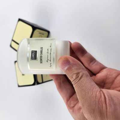 Goede prijs OEM Custom Candle Label Printing Gepersonaliseerde Spot UV Metallic Candle Labels online