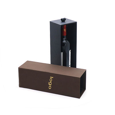 Goede prijs Champagne Papierdoos Verpakking Eén fles Geschenk Rode wijn Luxe rechthoekige kartonnen doos online