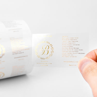 Goede prijs Op maat gemaakte transparante kleeflabelsticker Huidverzorging Essentiële olie fles Sticker Waterdicht online