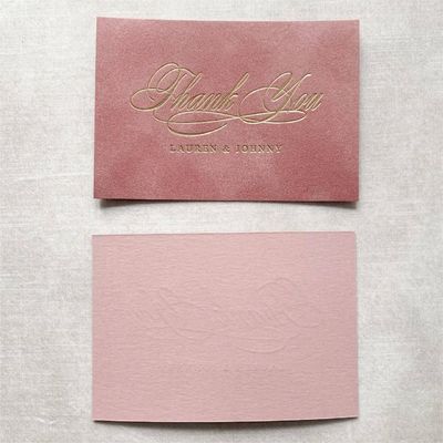 Goede prijs Roze-goud folie trouwdag Dankjewelkaarten Kleine bedrijven Verpakkingen Kaartdrukdiensten online