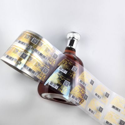 Goede prijs Transparante brandylabel waterdicht 3D aangepaste wijnfles labels online