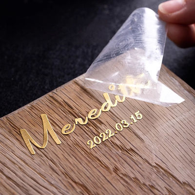 Goede prijs Hot Gold Printing Sticker Gold Stamping Glass Bottle Sticker Parfumfles Sticker Custom Printing online