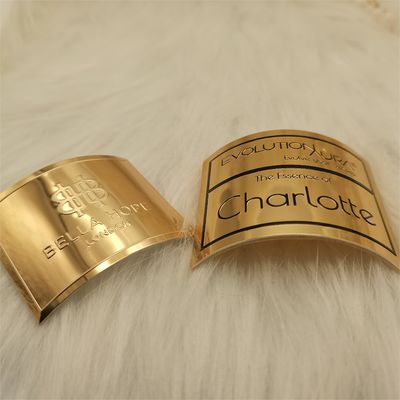 Goede prijs Ranking Metalen merklabel met geïmprimeerd afwerking van parfumfles lichaam Pakket Printlabel online