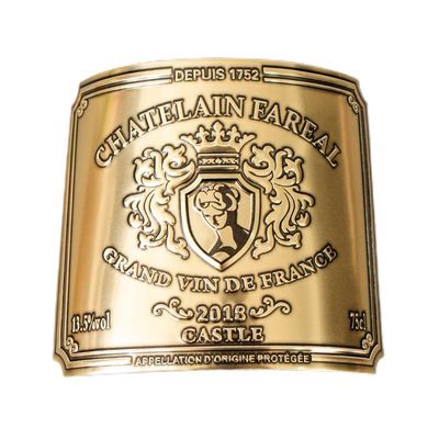 Goede prijs Gepersonaliseerd gouden folie stempeling wijnlabel voor whisky fles verpakking online