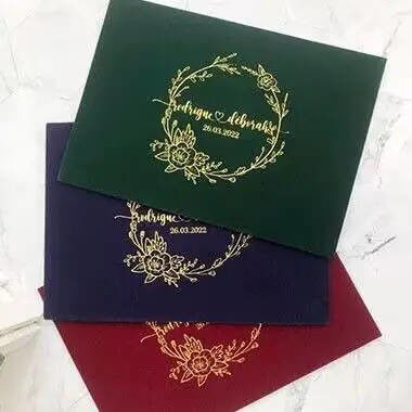 Goede prijs Luxe kleine bruiloft uitnodiging dank je cadeau kraft karton maat logo verpakking papier envelop voor kaart online