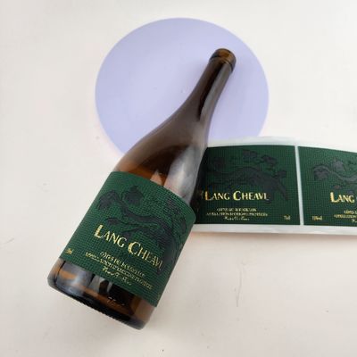 Goede prijs Privé-aanpassingssticker Leder Monogram Naam Wijnlabel Rood Wijnlabel online