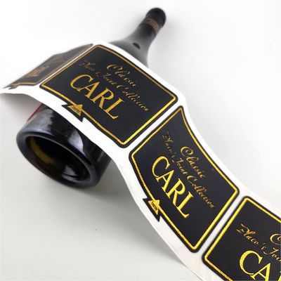 Goede prijs Luxe lederen sticker Rood wijn zelfklevend etiket wijnfles waterdicht vinyl verpakkingslabel online